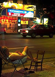 man-and-night-street