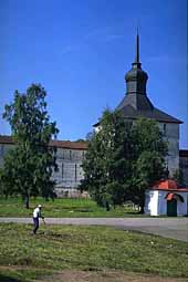 Scythe of grass in Kirillov