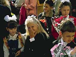 First school day in Moscow
