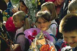 First school day in Moscow