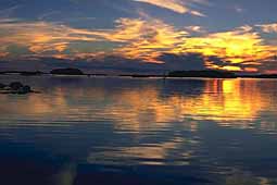 Sunset over White Sea