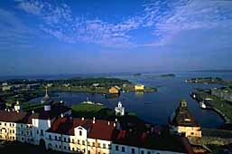 View from belfry onto bight of Well-Being