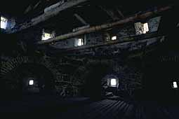 Inside a tower