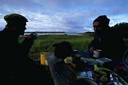 Supper on cape Pechak